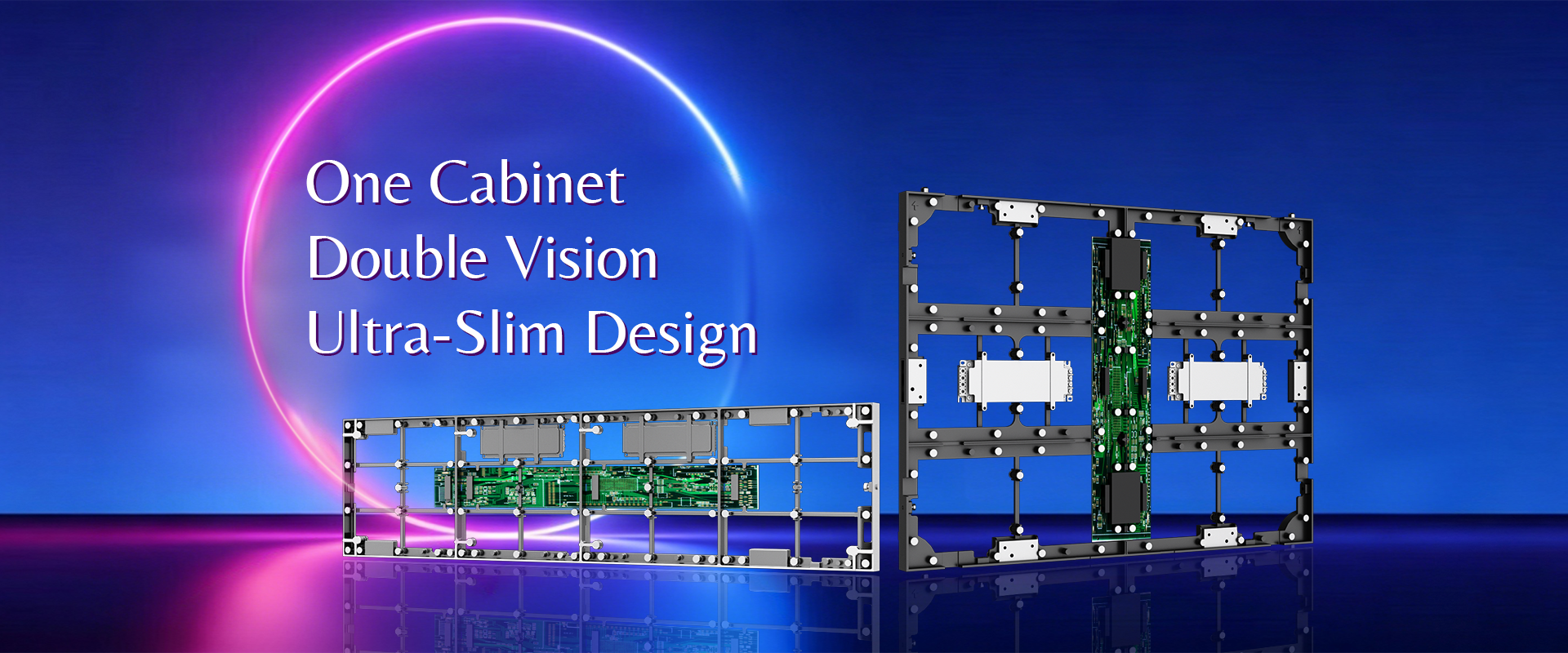 Un cabinet, doppia visione, design ultra-sottile