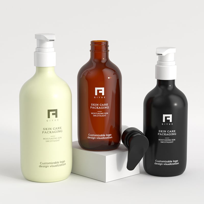 300 ml 500 ml PET plastične boce za kremu za lice Gel za tuširanje za negu kože Serum Lotion-Custom Logo Pompa Sprayer Pakovanje