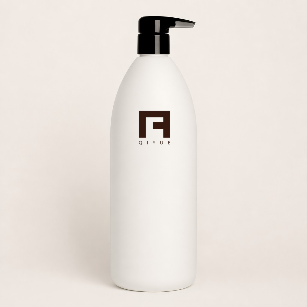 Custom 1000ml HDPE Push-Type Lotion Pump Bottle | BPA-Free Hand Sanitizer & Conditioner Dispenser with 32MM Closure | Wholesale Customizable Color & Silk Screen Logo | Premium Body Care Packaging Supplier