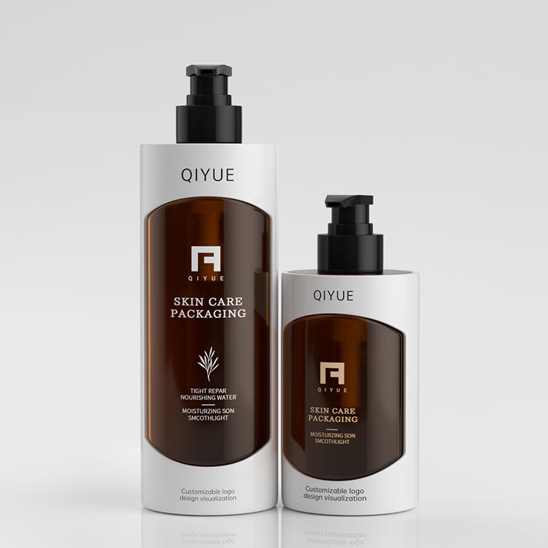 PET-Zylinderflaschen mit Sichtfenster | 500/750 ml Premium-Verpackung für Shampoos und Duschgels
