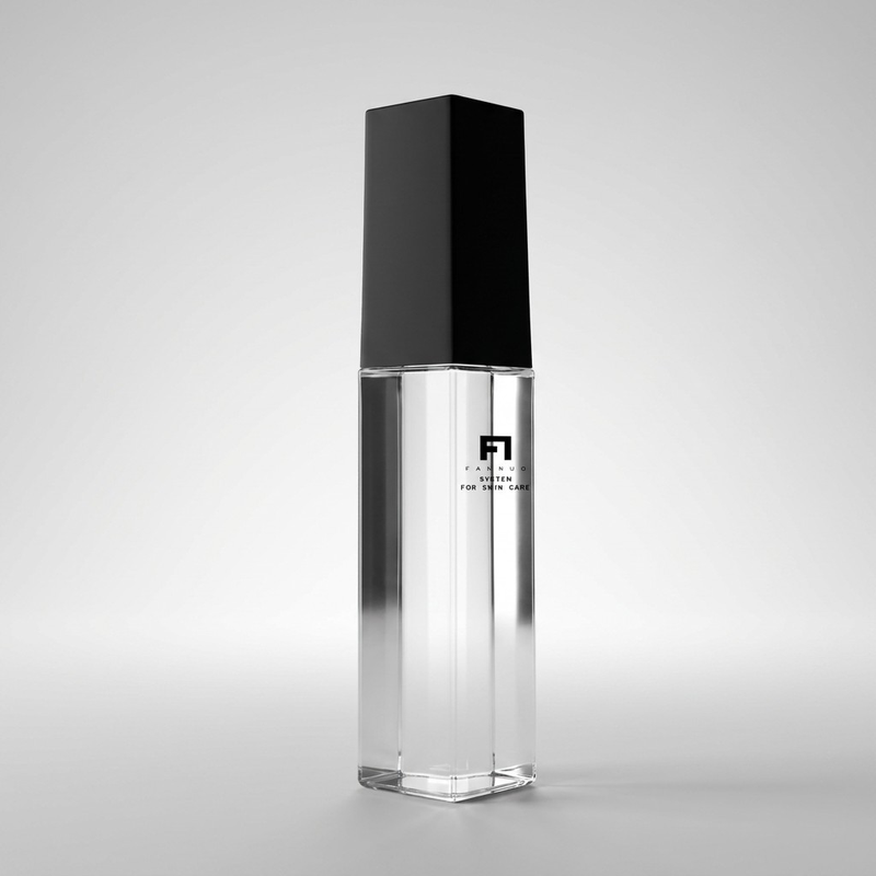 Anpassbare 120-ml-PETG-Quadratsäulen-Hautpflegeflasche mit Lotionsspender | Luxuriöse hochtransparente leere rechteckige Verpackung für Serum, Tonikum, Essenz und Gesichtsmilch | Professioneller umweltfreundlicher nachfüllbarer monolithischer Behälter | Großhandelsmengenlieferung