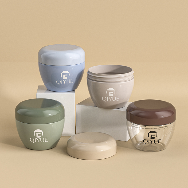 Frascos cosméticos de PET de boca ancha con tapa de rosca de PP | 300 ml | Embalaje premium para cremas y mascarillas