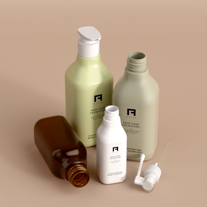 600ml PET Bottle with Press Pump for Skincare Lotion & Shampoo Shower Gel Empty Packaging Custom Logo