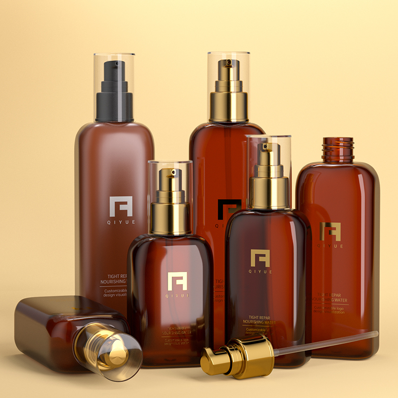 120ml-250ml PET Plastic Bottle Press Pump Cosmetic Empty Packaging Shampoo Shower Gel Hair Oil Skin Care Serum Skincare Lotion