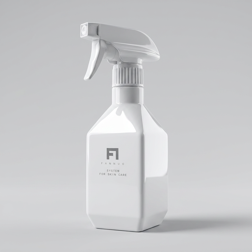 Customizable 300ml HDPE Square Faceted Trigger Spray Bottle | Luxury Opaque White Chemical-Resistant Empty Packaging for Hair Salon, Cleaning, Gardening & Skincare | Professional Eco-Friendly Refillable Geometric Container | Wholesale Bulk Supply