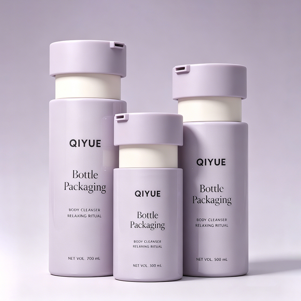 Custom 300ml 500ml 700ml PET Lotion Pump Bottle | BPA-Free Body Cleanser & Shower Gel Container with Matte Pump Head | Wholesale Customizable Color & Silk Screen Logo | Premium Personal Care Packaging Supplier