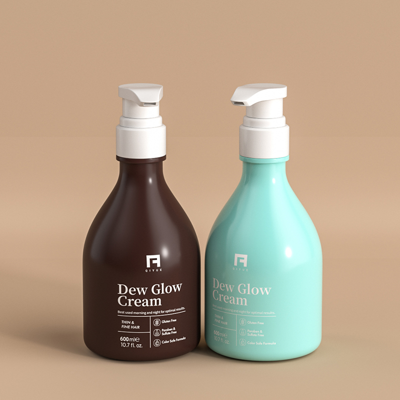600ml PET Bottle with Press Pump for Skincare Lotion & Shampoo Shower Gel Empty Packaging Custom Logo