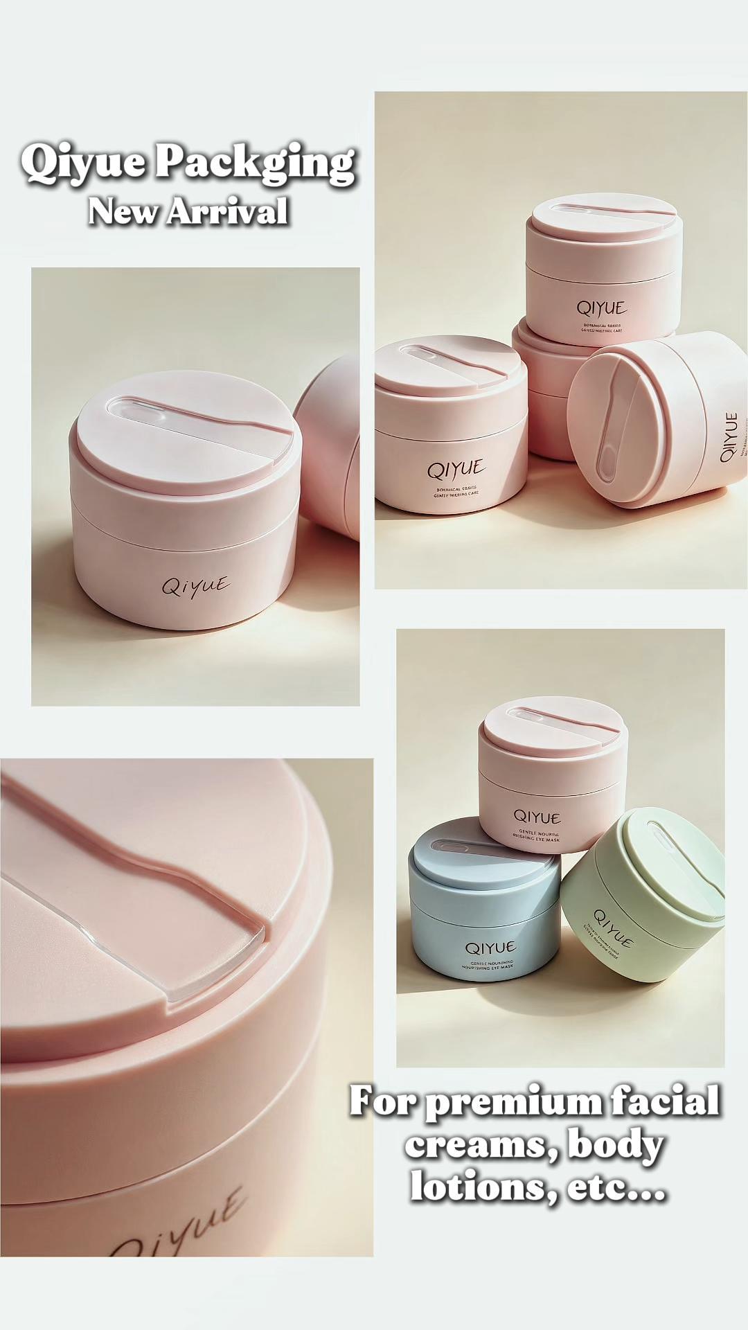 100g PP cream jar with spoon