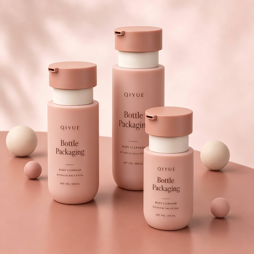 Custom 300ml 500ml 800ml PET Cylindrical Lotion Pump Bottle | BPA-Free Body Cleanser & Shower Gel Container | Wholesale Customizable Color & Silk Screen Logo | Premium Skincare & Personal Care Packaging Supplier