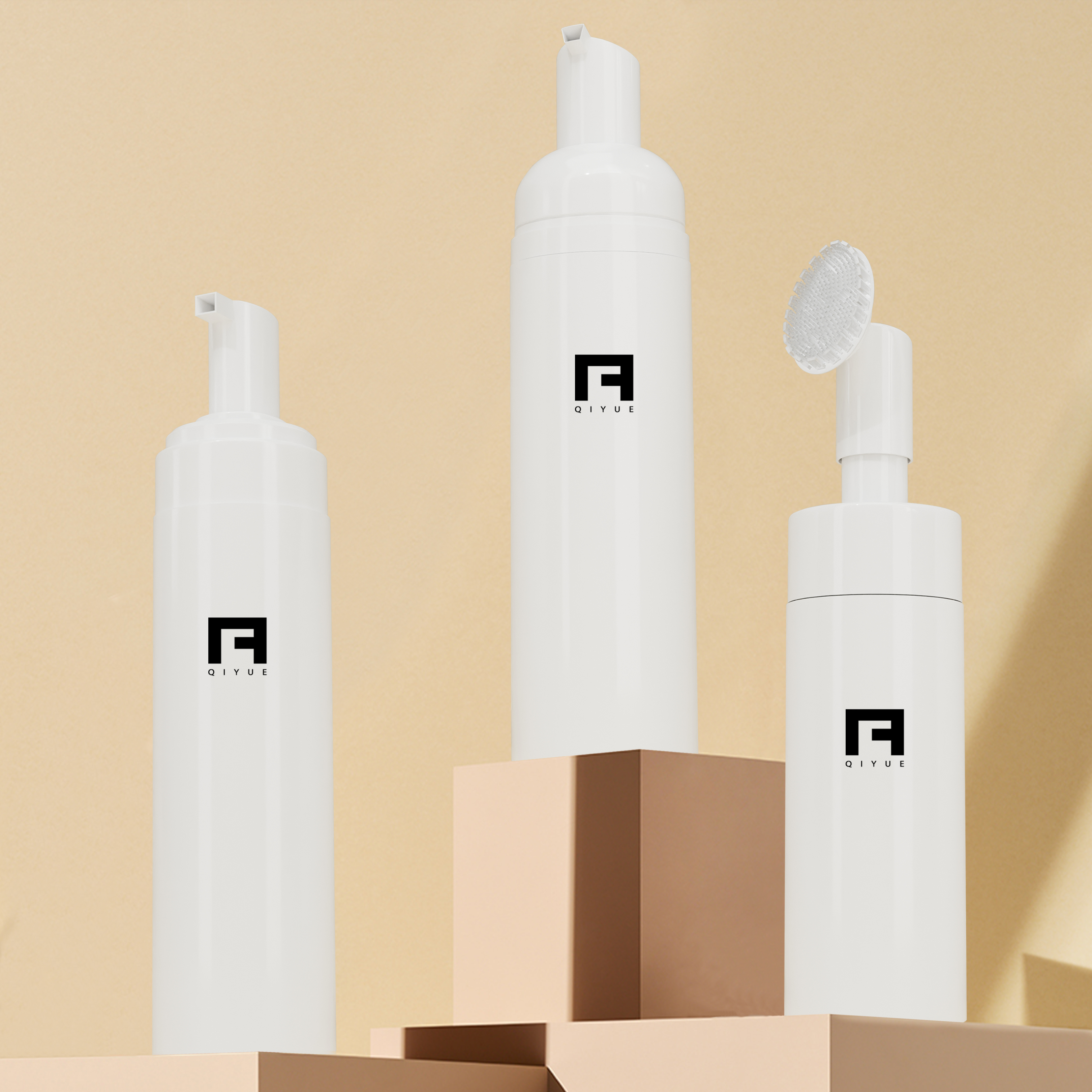 150 ml PET plastične boce Pumpa za pjenu za kozmetiku Lotion za čišćenje lica Šampon za tuširanje Gel UV/Silk Screen Printing