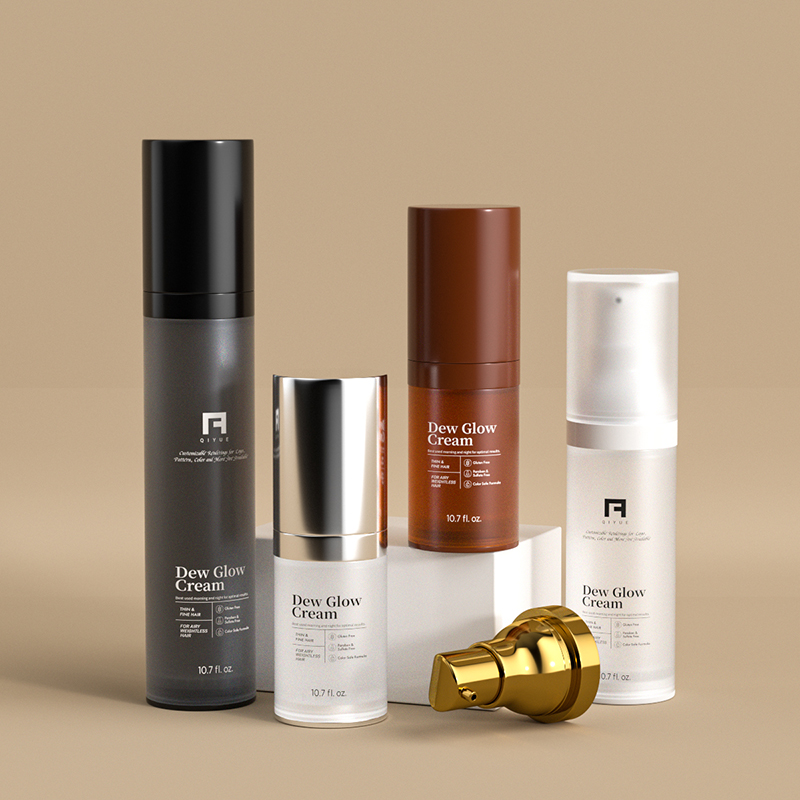 plastová lahvička o objemu 15 ml, 30 ml a 50 ml pro kosmetické sérum a péči o pokožku – lahvička s bezvzdušným čerpadlem pro krémy na tvář, lozione a esenciální oleje, plastový kontejner z polypropylenu (PP) s možností potisku zákaznického loga