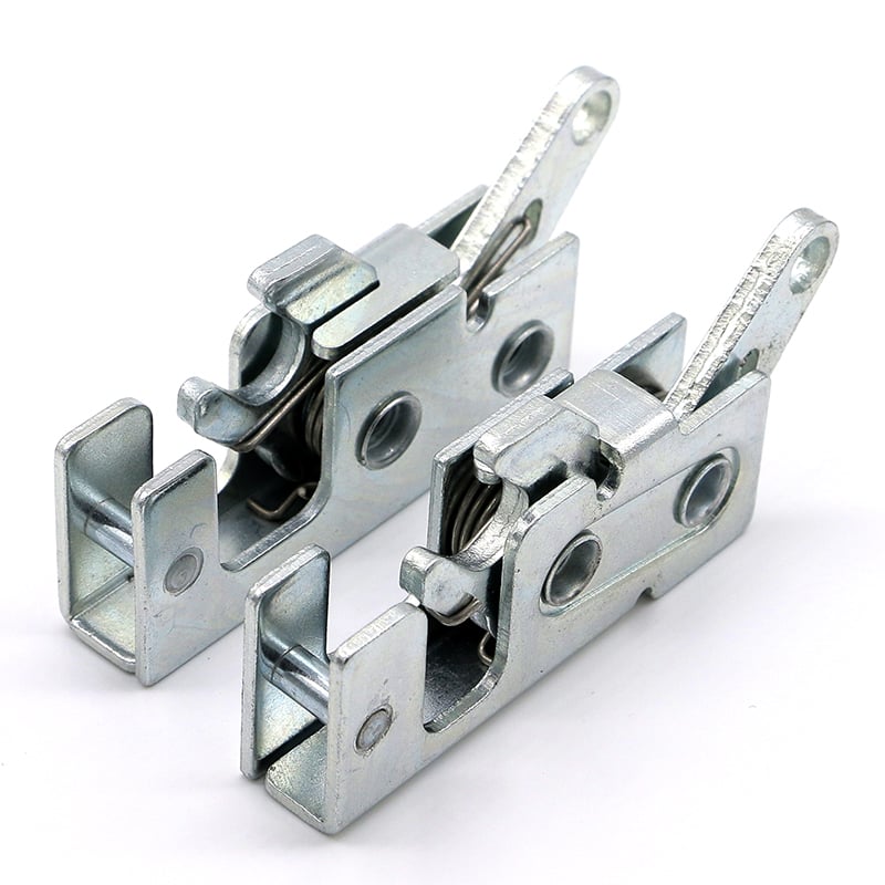 R4 Rotary Latch - Compact Carbon Steel Slam Lock with White Zinc Plating for Secure Fastening