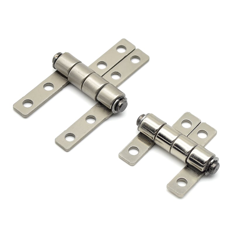 Nickel-Plated Carbon Steel Damping Hinge - Adjustable Torque Friction Hinges (0.5-2NM) for Electronics, Medical Devices & Small Enclosures