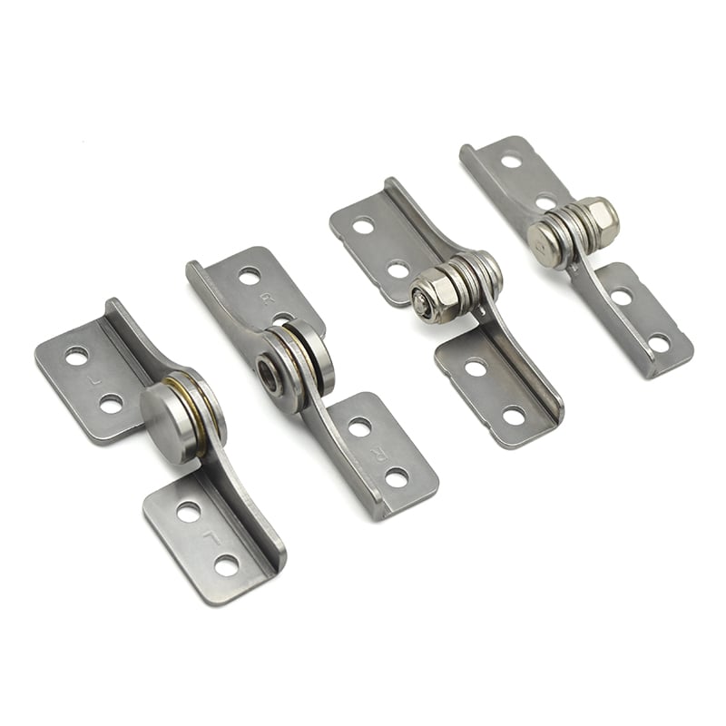 Adjustable Torque Friction Hinge - Stainless Steel Damping Stop Hinges with 168° Rotation for Industrial Enclosures, Machinery & Electronics