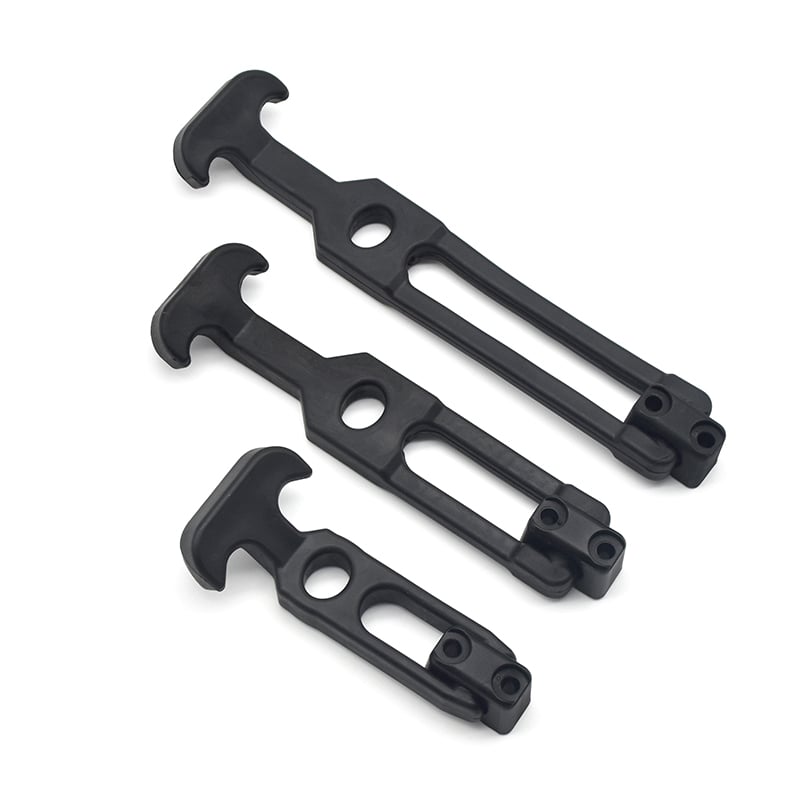 Flexible T-Handle Rubber Draw Latch - Heavy Duty Shock-Absorbing Lock for Toolboxes, Coolers & Industrial Enclosures