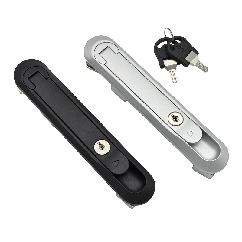 Recessed Paddle Handle Lock – 90° Rotating Zinc Alloy & Plastic Cabinet Latch with Key for Server Racks & Electrical Enclosures