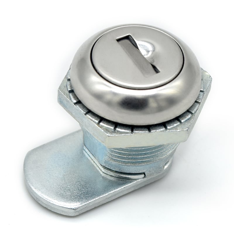 Zinc Alloy Cam Locks – 90° Quarter-Turn Cabinet Locks with Bright Chrome Plating for Electrical Enclosures & Mailboxes