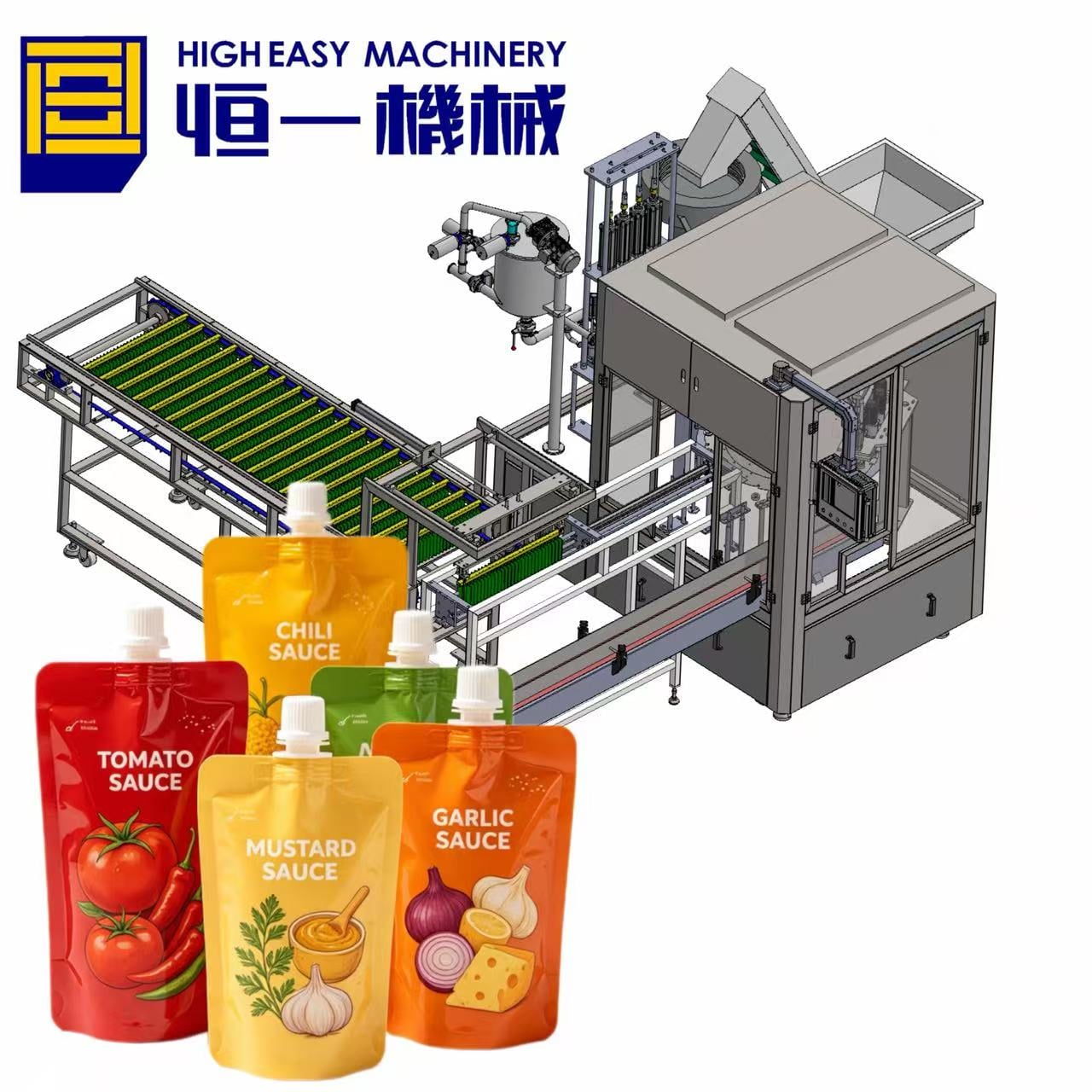 Automatic Spout Pouch Filling Capping Machine