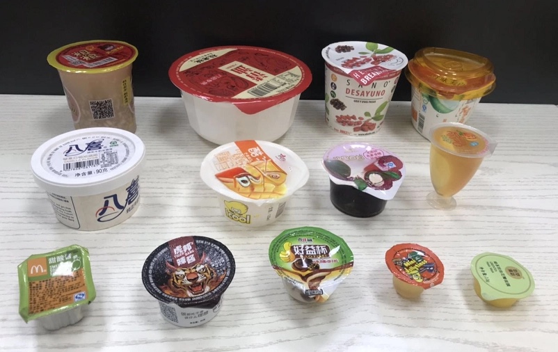 Automatic Factory Price Cup Sealing Machine for Powder Oil Yogurt Beverages Jelly Ketchup Honey Sauce Chemicals-Paper Plastic details