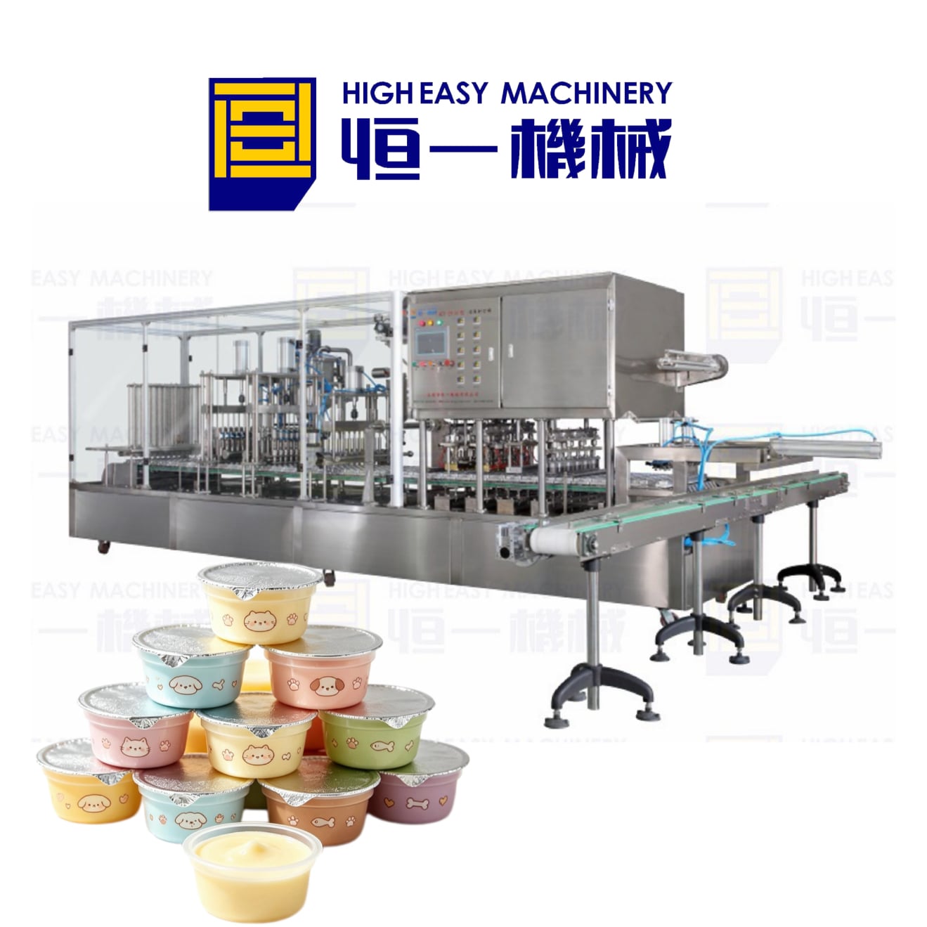 Factory Price Automatic Jelly Honey Ice Cream Juice Plastic Cup Filling Sealing Machine
