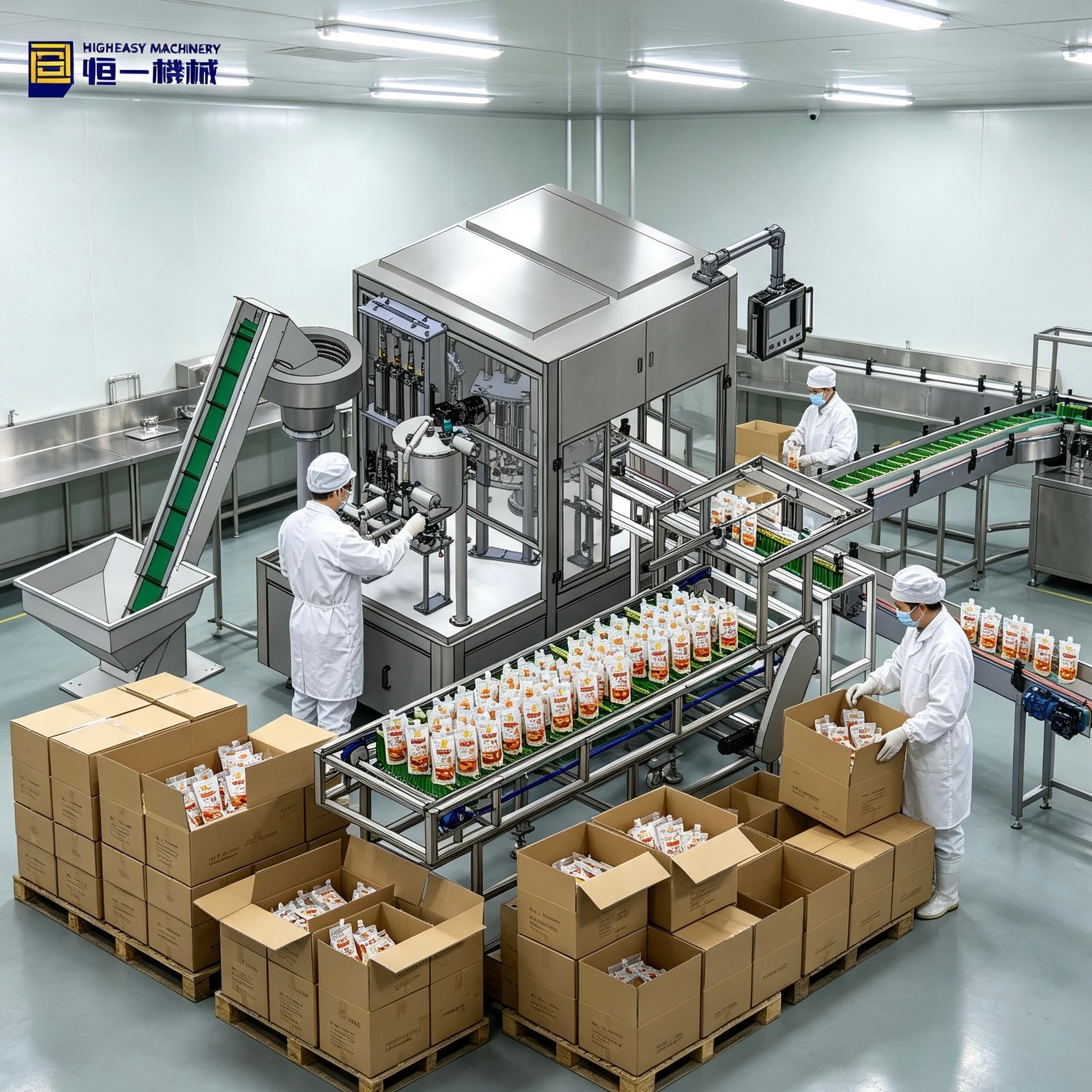 Factory Price Automatic Yoghurt  Mayonnaise Fruit Juice Vinegar Ketchup Stand up  Spout Pouch  Filling  Capping  Machine