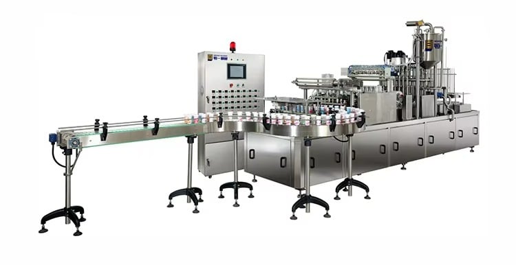 Hot Sale Automatic Pudding Mustard Puree Pure Water Chilli  Rice Meat Cup Filling and Sealing Machine supplier