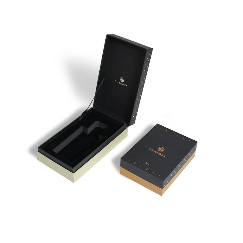CF Making Matt And Gloss Folding Perfume Paper Packaging Gift Box With Eva Insert