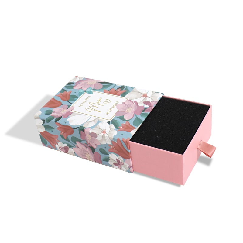 Cosmetics Perfume Drawer Box With Velvet Foam Insert