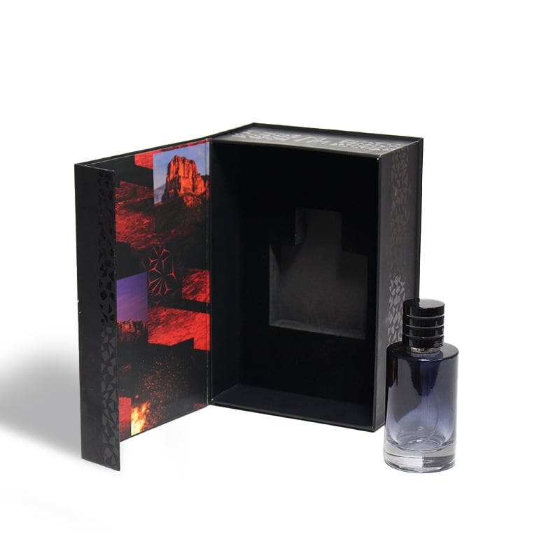 CF Magnet Clamshell Packaging Gift Box Custom Printed Logo Cardboard Perfume Box