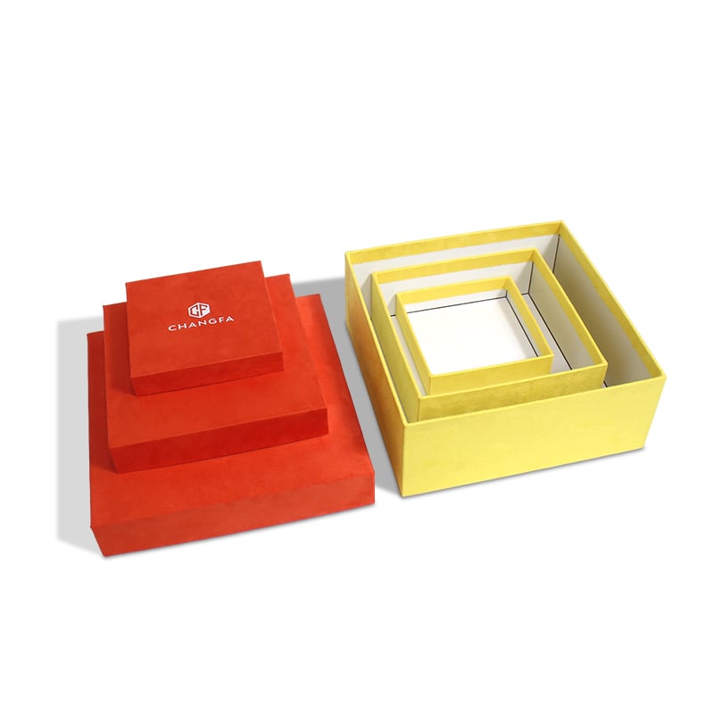 CF Christmas Gift Cardboard Paper Ribbon Packaging Lid Base Box