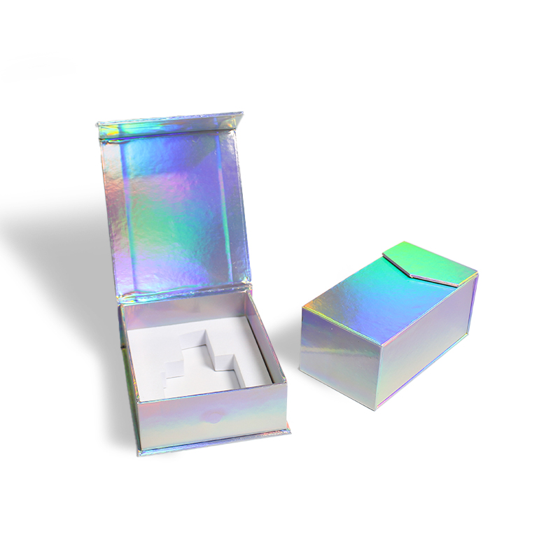 CF Folding Cardboard Laser Paper Skincare Cosmetics Perfume Box Gift Square Magnetic Box