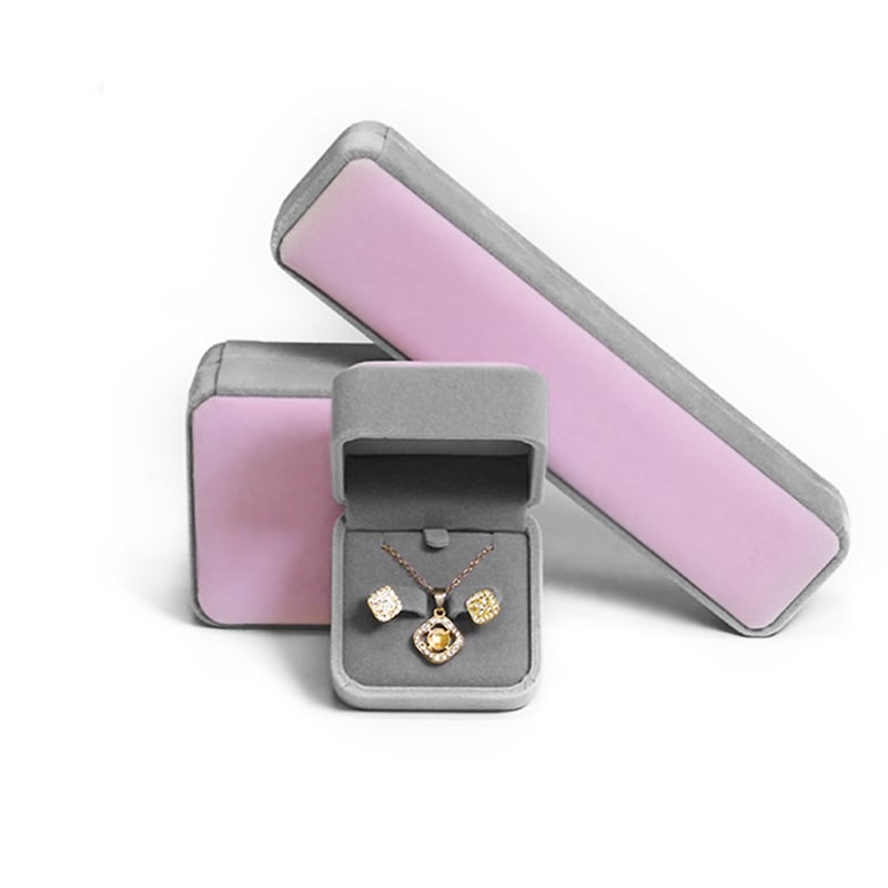CF Jewelry Velvet Ring Box Pendant Bracelet Necklace Gift Box Jewelry Earrings Packing Box