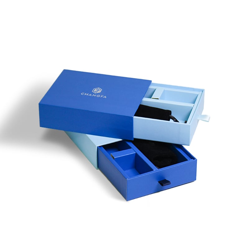 CF Premium Paper Cardboard Gift Sliding Box Packaging Necklaces And Bracelets Packaging Drawer Gift Boxes