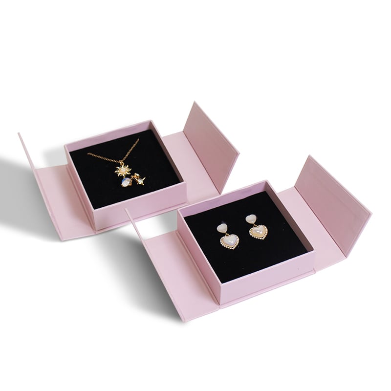 CF Eco Friendly Jewellery Packaging Box Personalised Custom Logo Hign End Cardboard Paper Double Door Jewelry Box