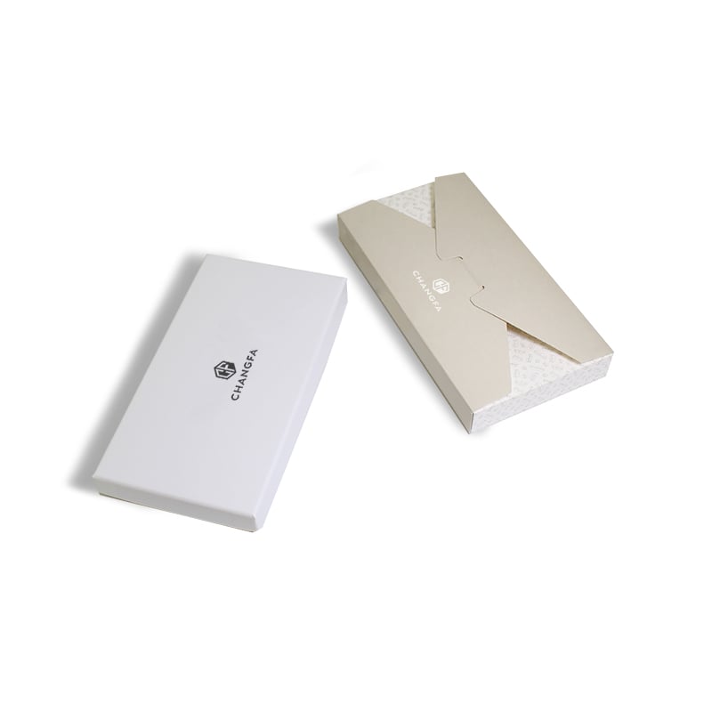 CF Paper Hot Silver Stamping Uv Coating Credit Membership Gift Card Paper Packaging Box Foldable Envelope Box