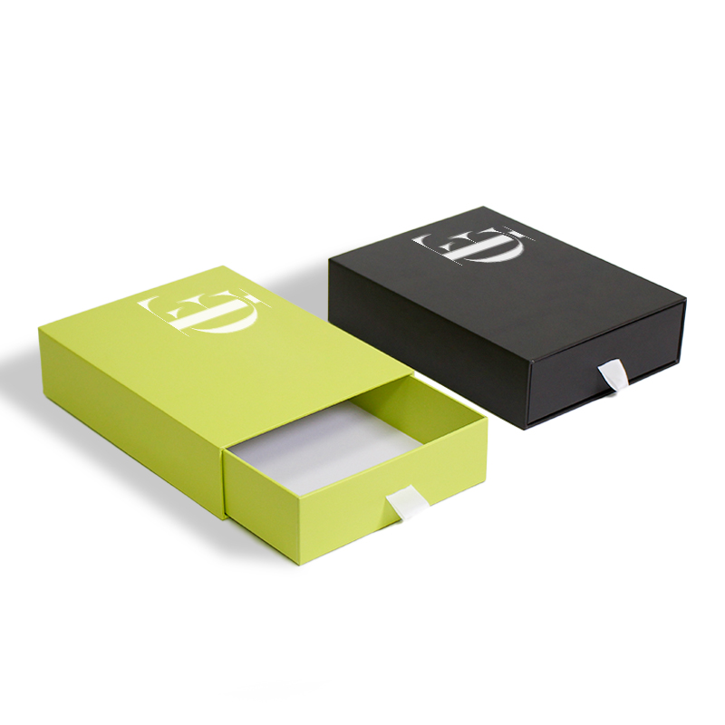 CF Custom Printing Hard Rigid Cardboard Luxury Sliding Box Ribbon Rope Gift Sleeve Drawer Box Packaging