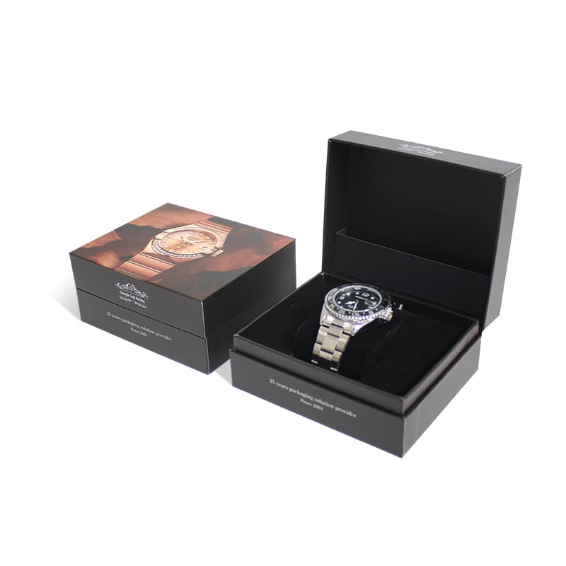 CF Watch Clamshell Box With EVA Velvet Insert Pillow Foam Insert
