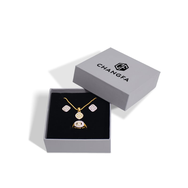 CF Removable Lid Box With Neck Jewelry Box