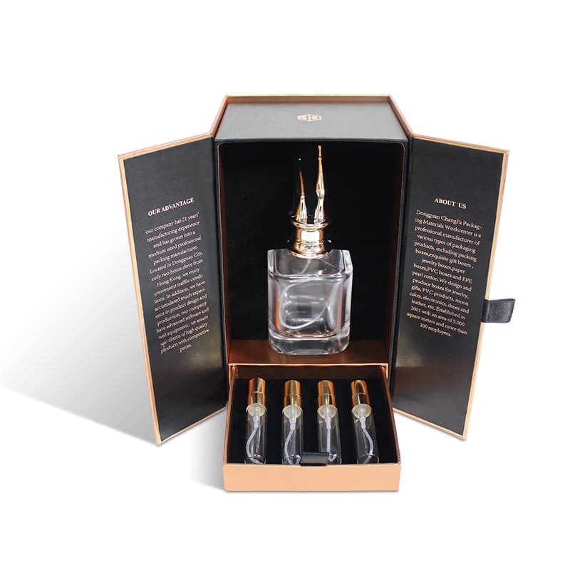 Perfume Double Door Magnetic Drawer Box With EVA velvet insert