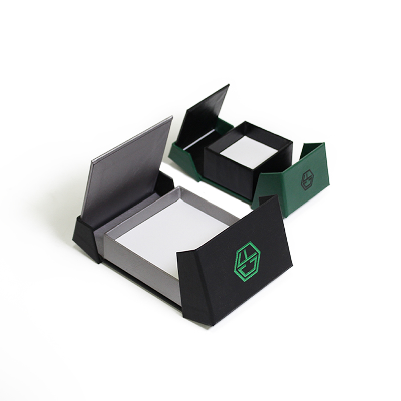 Boîte cadeau CF à double porte avec aimant, boîte luxueuse pliante magnétique en papier pour emballage de bijoux
