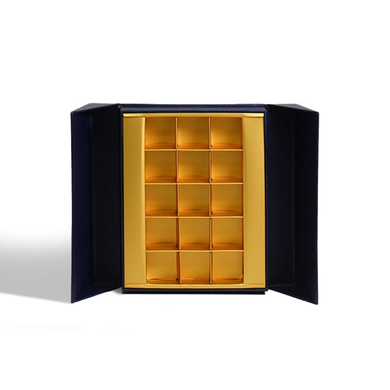 CF Custom Double Door Open Chocolate Candy Gift Hard Paper Box Wedding Valentine's Day Gift Party Packaging Boxes
