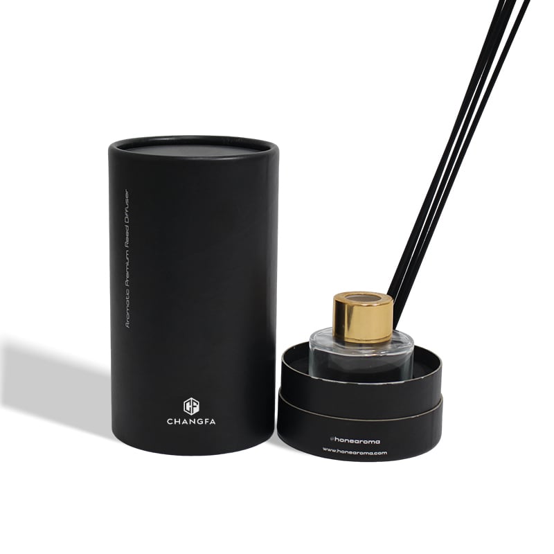 CF Detachable Round Rigid Tube Aromatherapy Box With Lid