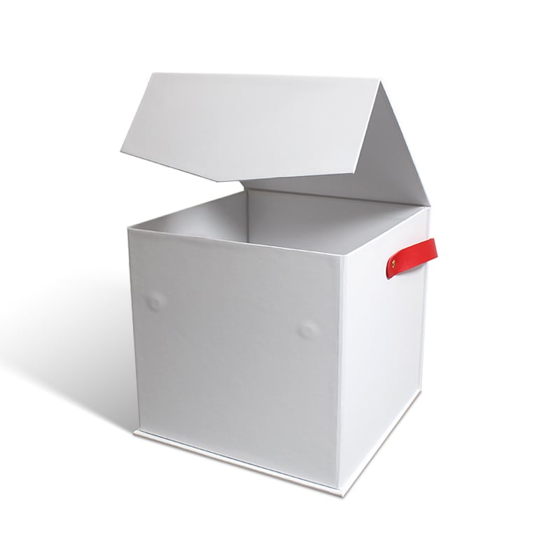 Gift Magnetic Luxury Rigid Cardboard Boxes Ribbon Embossed Folder Box