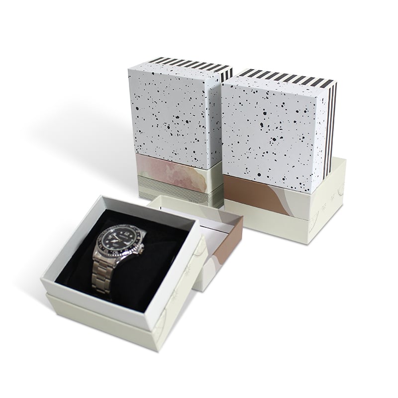 Watch Removable Lid Box With Neck Box With Pillow Foam Insert