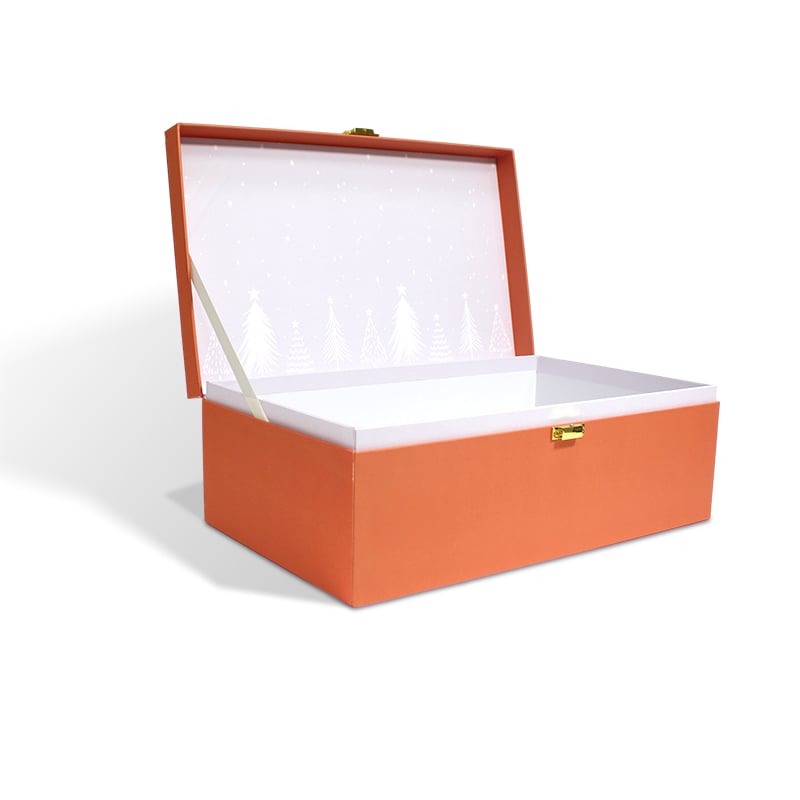 CF Flip-top Rigid Paper Gift Box with Metal Buckle