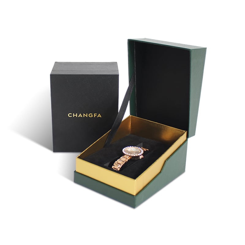 Watch Clamshell Box With EVA Velvet Insert Pillow Foam Insert