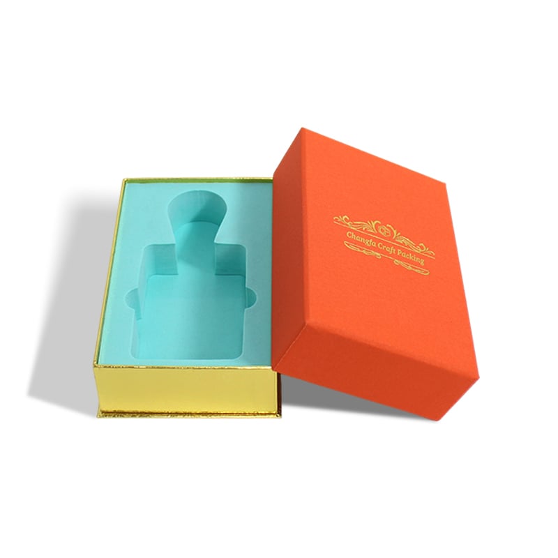 CF Removable Lid Perfume Box With Neck with EVA velvet insert