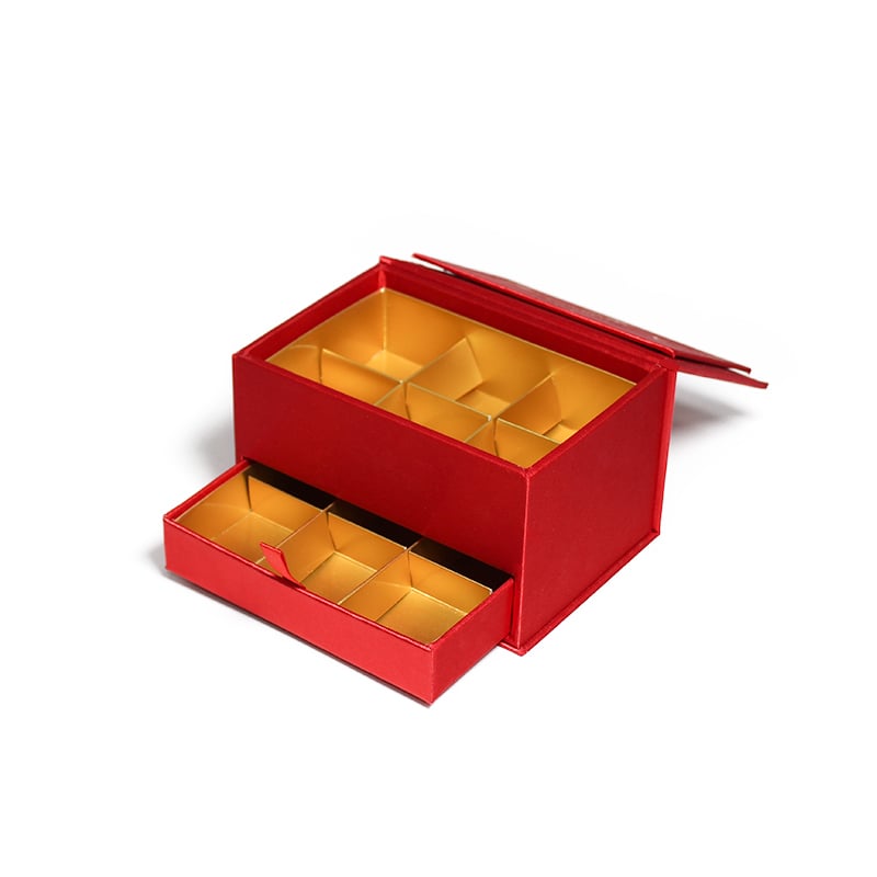 CF Luxury Drawer Gift Boxes Double Layers Corrugated Board Recycled Materials Modern for Baby Food Sweet Candy Chocolate