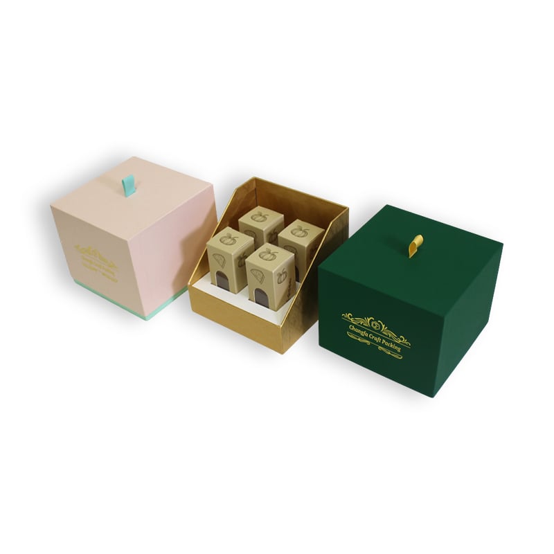 CF Custom Removable Lid Box With Neck Corrugated Paper Insert Cosmetic Gift Box for Perfume Lipstick Packaging