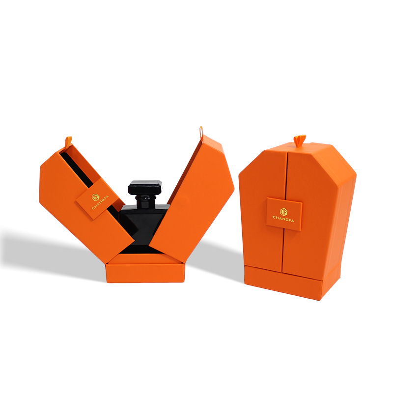 CF Double-door Magnetic Closure Irregular-shaped Perfume Box